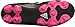 adidas Performance Kids' Goletto VI J Firm Ground Soccer Cleats, Black/White/Shock Pink, 11 Medium US Little Kid