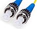 FiberCablesDirect LC-ST OS2 Fiber Patch Cable - 10Gb Duplex 50/125µm Singlemode Corning Glass | 1M (3.28ft) | Bulk Networking, Data Centers, Telecom, Enterprise Applications