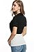 BEAUTYTALK Women's Short Sleeve Oprah Shrug GIF Open Front Casual Cardigan Bolero Jacket(Black,S)