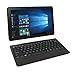 RCA Cambio 10.1 inches 2-in-1 Detachable Tablet, Intel Atom Fast Quad-Core Processor, 2GB RAM, 32GB Storage, Webcam, WiFi, Bluetooth, IPS Touchscreen Windows 10, (1 Year Warranty) (Black) (Renewed)thumb 1