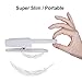 Selfie Light, BESTTY Super Slim [Rechargable Battery] Selfie Ring Light for Camera Selfie LED Camera Photography Light, Protection Eyes Natural Light (White) contain Silicone Makeup Sponge