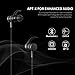 KUNSTWORKER Bluetooth Headphones In Ear Wireless Earbuds 4.1 Magnetic Sweatproof Stereo Bluetooth Earphones for Sports With Mic - Black (black5)