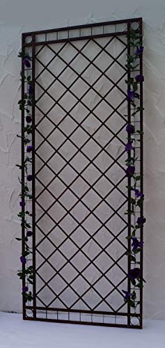 Gabella Metall Eisen Spalier Rankgitter Rankhilfe Wandgitter Meran 100/240 Rost XXL – Bild 4