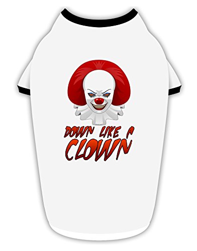 TooLoud Down Like a Clown Stylish Cotton Dog Shirt