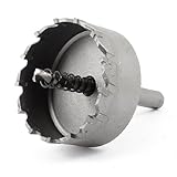 Triangle Shank 6mm Twist Drill Bit 60mm Dia Stainless Steel Hole Saw Cutter