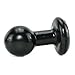 Doc Johnson Classic - Round Butt Plug - 1.8 Inch Diameter - Small - Black