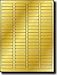 1,600 Label Outfitters 1.75” x .5” Gold Foil Laser Printable Return Address Labels – 20 Sheets