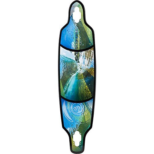 Sector 9 Fractal Black Longboard Skateboard Deck - 9" x 36"