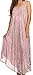 Sakkas Kara Long Draped Sleeveless Marbled Caftan Dress/Cover Up