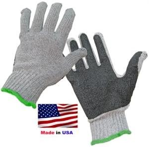 Glove - Latex Palm Gray - Small - Made in USA