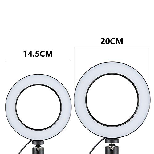 Accreate Protable 14.5/16/20cm Dimmable LED Ring Light Selfie Light Lamp Photo Camera Live Fill-in Light 16CM