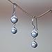 NOVICA Artisan Handmade Cultured Freshwater Pearl Dangle Earrings .925 Sterling Silver White Indonesia Bridal Birthstone 'Two Full Moons'
