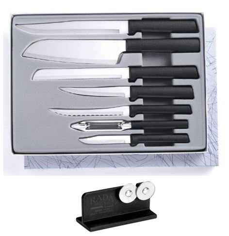 Click Here to See More Images Rada Cutlery G238 Knife Gift Set Plus R119 Knife Sharpener