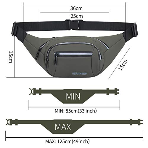 Waterdichte Bumbags voor Vrouwen Dames Mannen Bum Heuptas met Reflecterende Strip Fanny Packs voor Wandelen Reizen… - Image 3