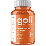 SUPERFRUITS Vitamin Gummy by Goli Nutrition - 60 ct - with Collagen-Enhancing Ingredients. Radiate. Rejuvenate. Refresh (Mixe