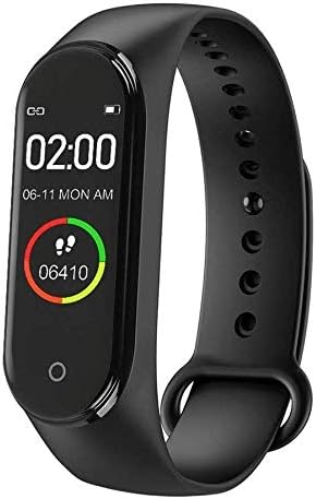 Spanking M4 Smart Fitness Band, Fitness Tracker Watches for Men | Women | Kids | Unisex Sports Activity Tracker Watch Step Counter Calories Burned, Sleep Monitor SMS, Call Reminder, Camera Shoot (Black)