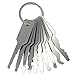 10pcs Jiggler Keys Different Shape Stainless Steel Lock Pick Set Double Sided Lock Key Tool