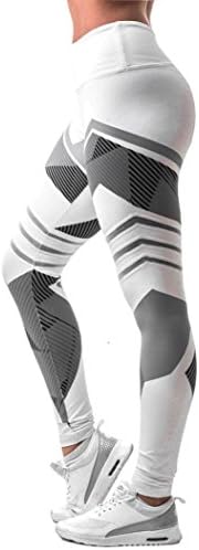 Fheaven Women Sports Pant Gym Yoga Pant Workout Mid Waist Running Pants Fitness Elastic Leggings (M, Gray)