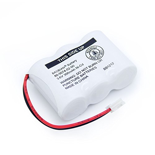BAOBIAN UL122 80-5074-02-00 80-5074-00-00 Ni-CD 3.6V Cordless Phone Battery Compatible with for AT&T Lucent 2422 E1802 E1803 VTech 80-5074-00-00 GE TL96155 Sanik 3SN-2/3AA30-S-J1 (Pack of 2)