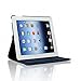 Zeox New iPad 9.7 inch 2017 / iPad Air Case - 360 Degree Rotating PU Leather Stand Protective Cover with Smart Auto Wake/Sleep for Apple New iPad 9.7 inch 2017/ iPad Air, Navy Blue