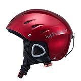 Lucky Bums Snow Sport Helmet with Fleece Liner, Red, X-Large