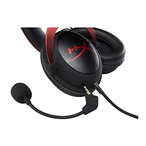 Kingston HyperX Cloud II Gaming Headset (Red) with Knox Gear Hard Shell Headphone Case Bundle (2 Items)