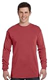 Comfort Colors Ringspun Garment-Dyed Long-Sleeve T-Shirt, Medium, CRIMSON