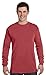 Comfort Colors Ringspun Garment-Dyed Long-Sleeve T-Shirt, Medium, CRIMSON