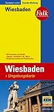 Wiesbaden (Germany) 1:20,000 Street Map & Environs 1:150,000 FALK by