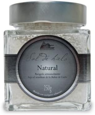 Salina San Vicente Flor de Sal - Sea Salt (8.75 oz/250 g - packed in ample, resealable glass jar)