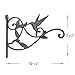 Plant Hanger Brackets Wall Mounted - Cast Iron Metal Wrought Plants Hangers Hanging Decorative Hummingbird Hooks Holder for Indoor Outdoor Flower Basket Pot Planter Bird Feeder Wind Chimes Lantern