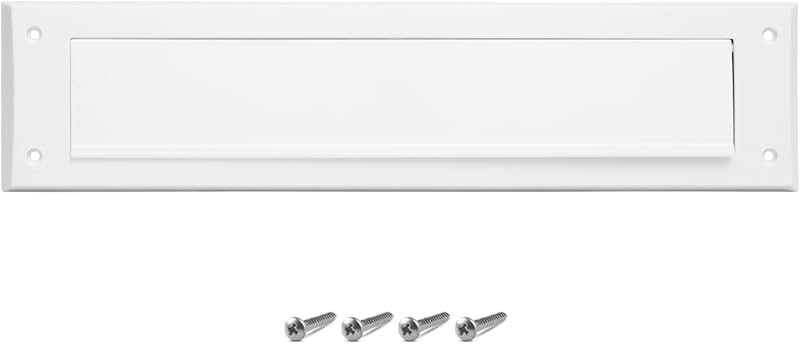 ZAVIA Internal Letterbox Draught Excluder 13.5 Inch White PVC Flap
