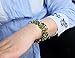 Falari Vintage Flower Bracelet Bangle Crystal Beads Hand-Painted Multi BG401-AGMT