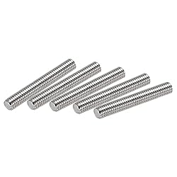 uxcell 10Pcs M6 x 40mm Fully Threaded Rod 304