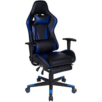Amazon.com: Polar Aurora Gaming Chair Racing Style High-Back PU Leather Office Chair Computer 