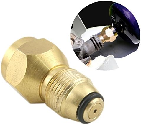 Propane Refill Adapter Lp Gas 1 Lb Cylinder Tank Coupler Heater 100% Brass