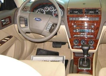 Amazon Com Ford Fusion Interior Burl Wood Dash Trim Kit Set 2006 2007 2008 2009 Automotive