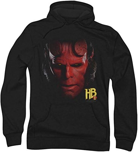 Hellboy Ii - Mens Hellboy Head Hoodie, Medium, Black