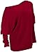 BLINGLAND Women's Off Shoulder Batwing Sleeve Sweater Loose Pullover Knit Jumper Oversized Tunics Top