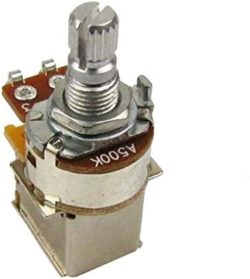 Musiclily Metric A500k Push Pull Guitar Pots Audio Taper Short Split Shaft Potentiometers for Electric Guitar or Bass(2 Pcs) - Image 3