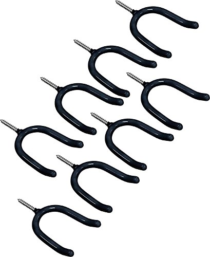 DG-Hardware Utility and Tool Hooks, (Set of 8) Hanging Garage Hooks with Bonus Paracord Bracelet