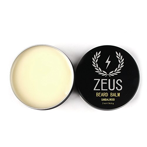 ZEUS Conditioning Beard Balm, Sandalwood, 2 Ounce
