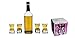 Shot Glass Set (4-Piece Set) Crystal, Women Shaped Custom Design | Bachelor or Bachelorette Party Drinks | Tequila, Vodka, Whiskey, Bourbon | Funny, Durable Style