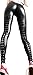Sexy Women's Gothic Metallic Lace Up Leggings
