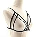 Women Harness Elastic Cupless Cage Bra Hollow Out Strappy Crop Top,161003