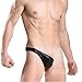 Binmer(TM)Sexy Half Thong Bulge Pouch Underwear Men One Side Jockstrap Briefs Bikini (Black)