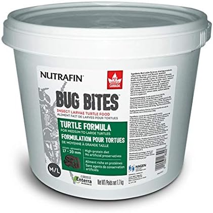 Nutrafin Bug Bites Turtle Formula – Medium to Large Turtles – 17-20 mm - 3.7 lbs
