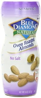 Blue Diamond Natural oven roasted almonds no salt (041570053539)