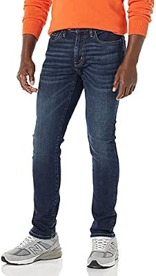 Vaquero Ajustado Muy elástico Hombre, Lavado Oscuro, 33W / 30L