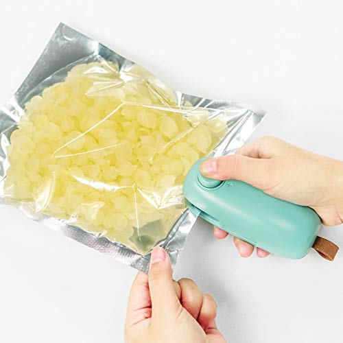 2 in 1 Bag Sealer & Cutter, Handheld Mini Food Bags Sealer, Kitchen Sealer Smart Sealing & Cutter Small Sealers Machine for Chip Food Snack Storage Bags